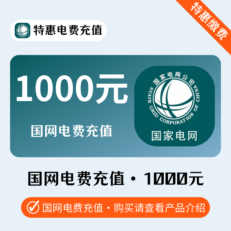 光速-国网电费1000元
